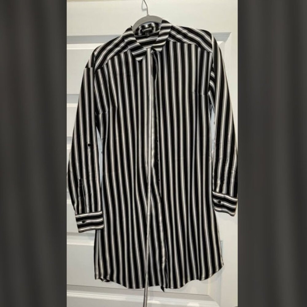 Express Stripe Skirt Dress w/ Sash